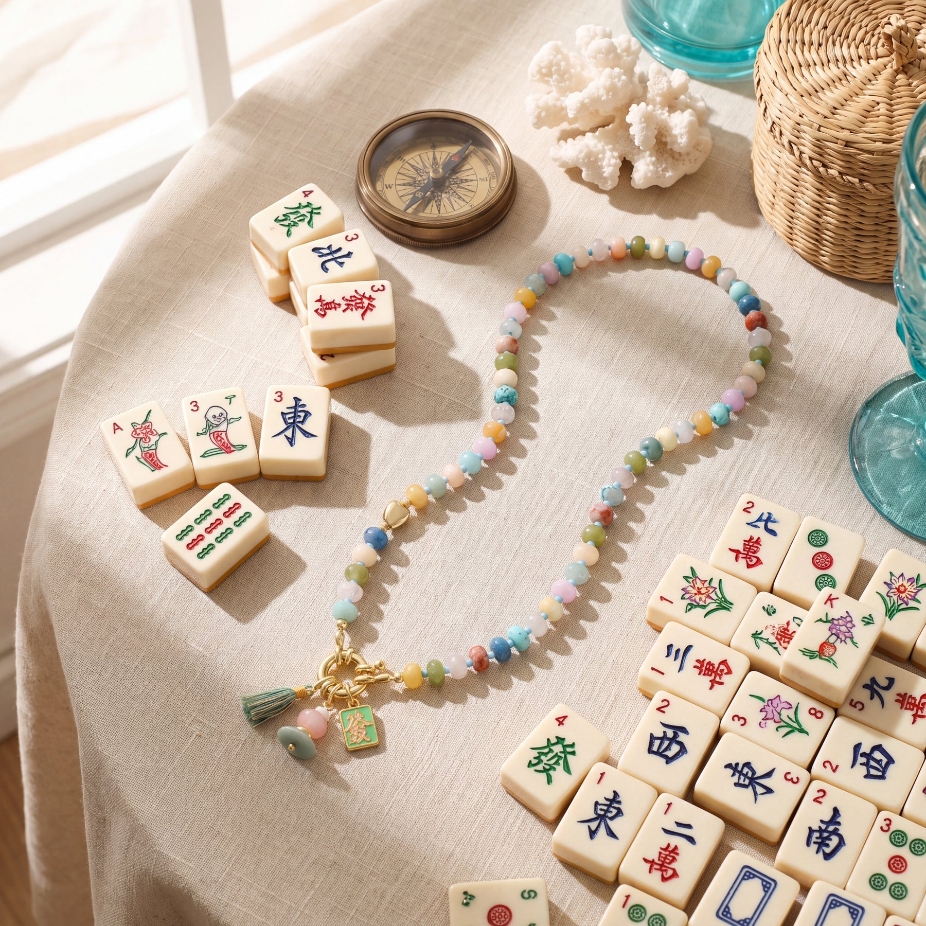 Collar de la fortuna del mahjong de la suerte