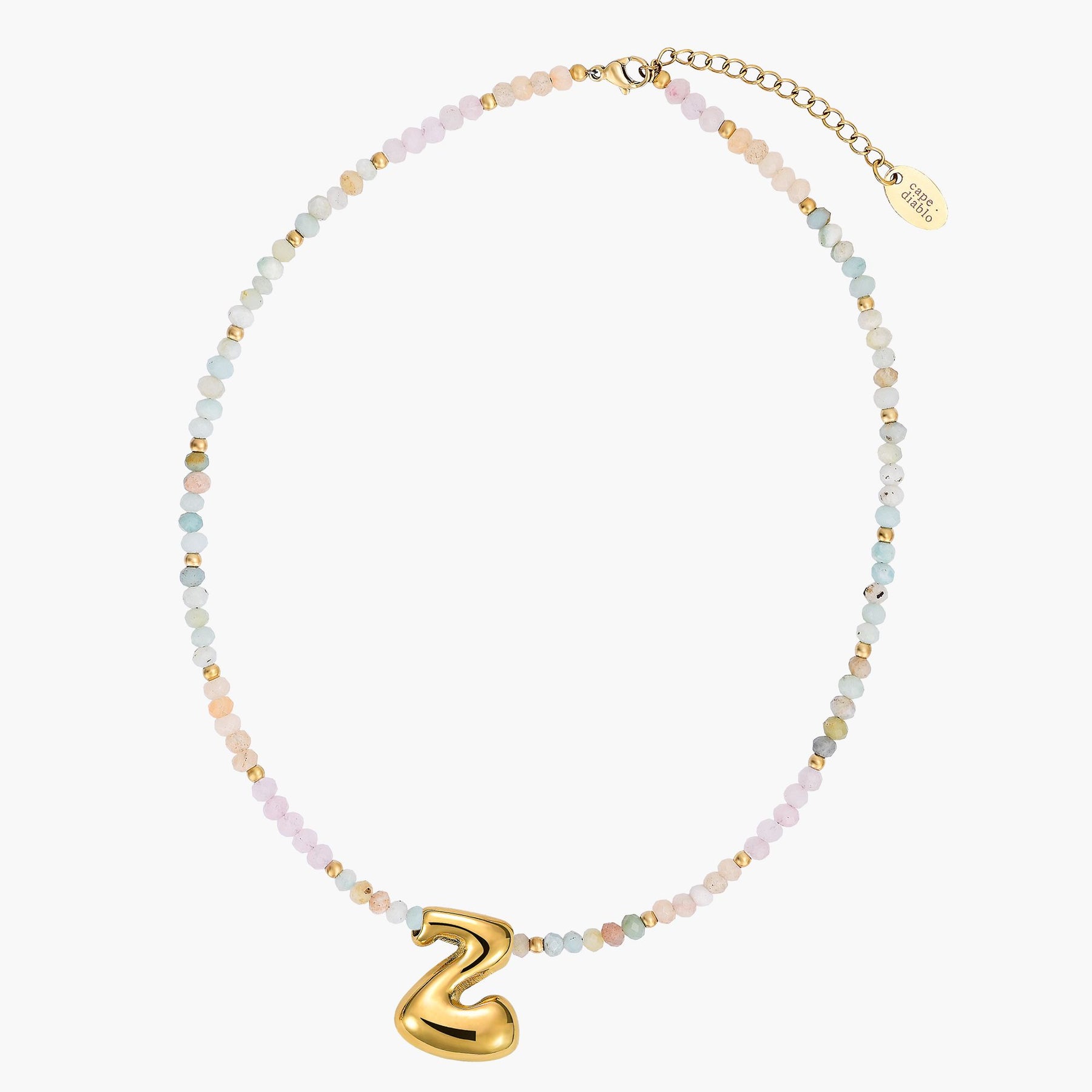 Collar Inicial Bubble Pastel