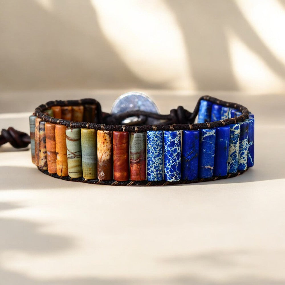 Pulsera de Jaspe Guerrero para Hombre