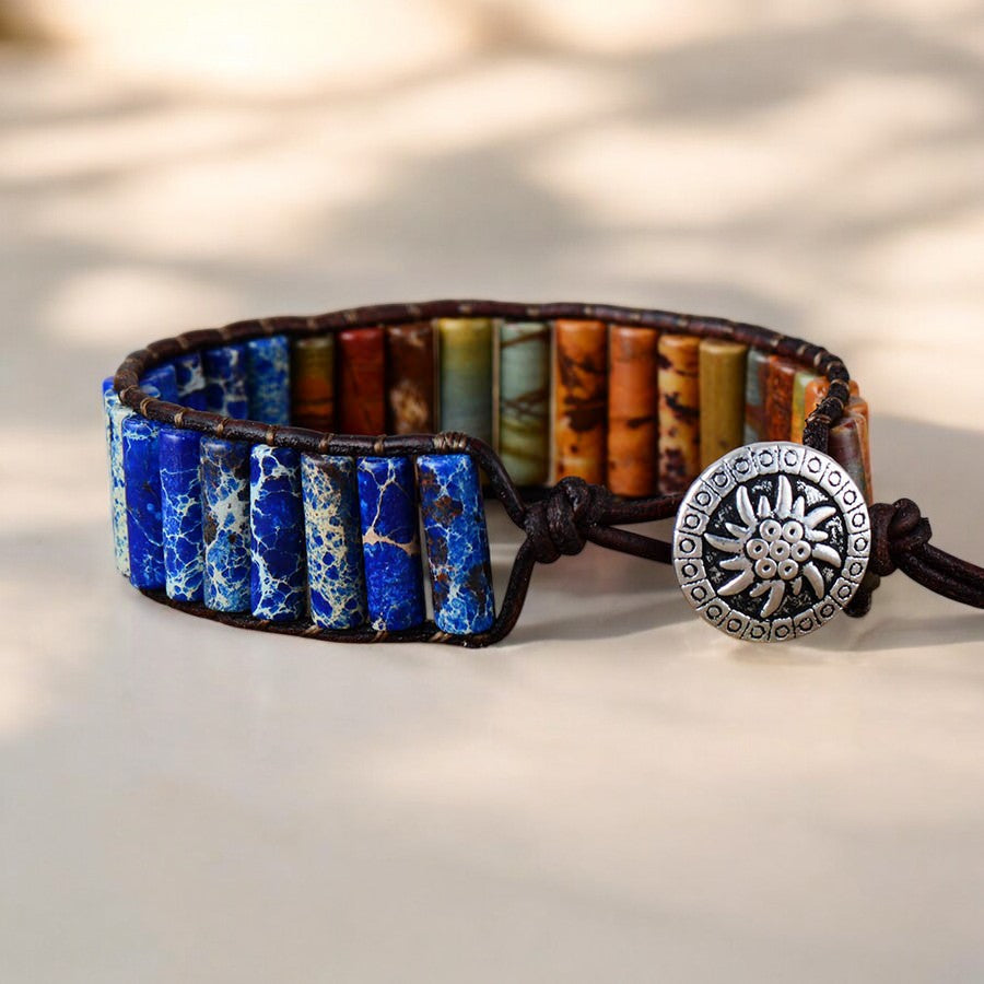 Pulsera de Jaspe Guerrero para Hombre