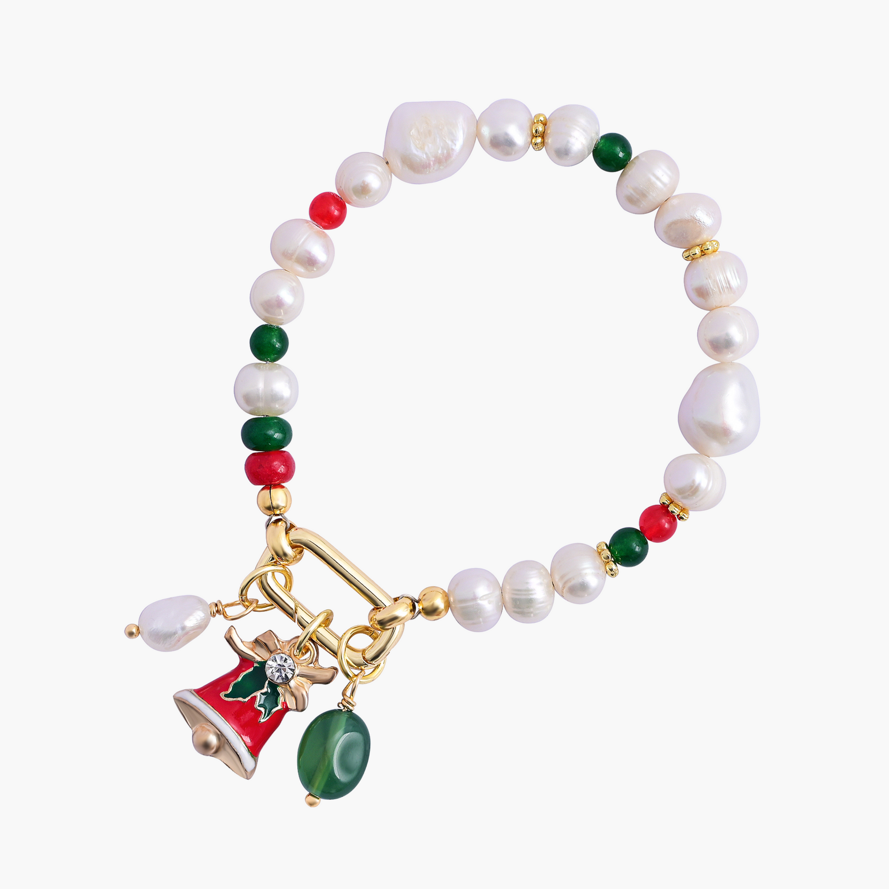 Pulsera de gemas Espíritu Navideño