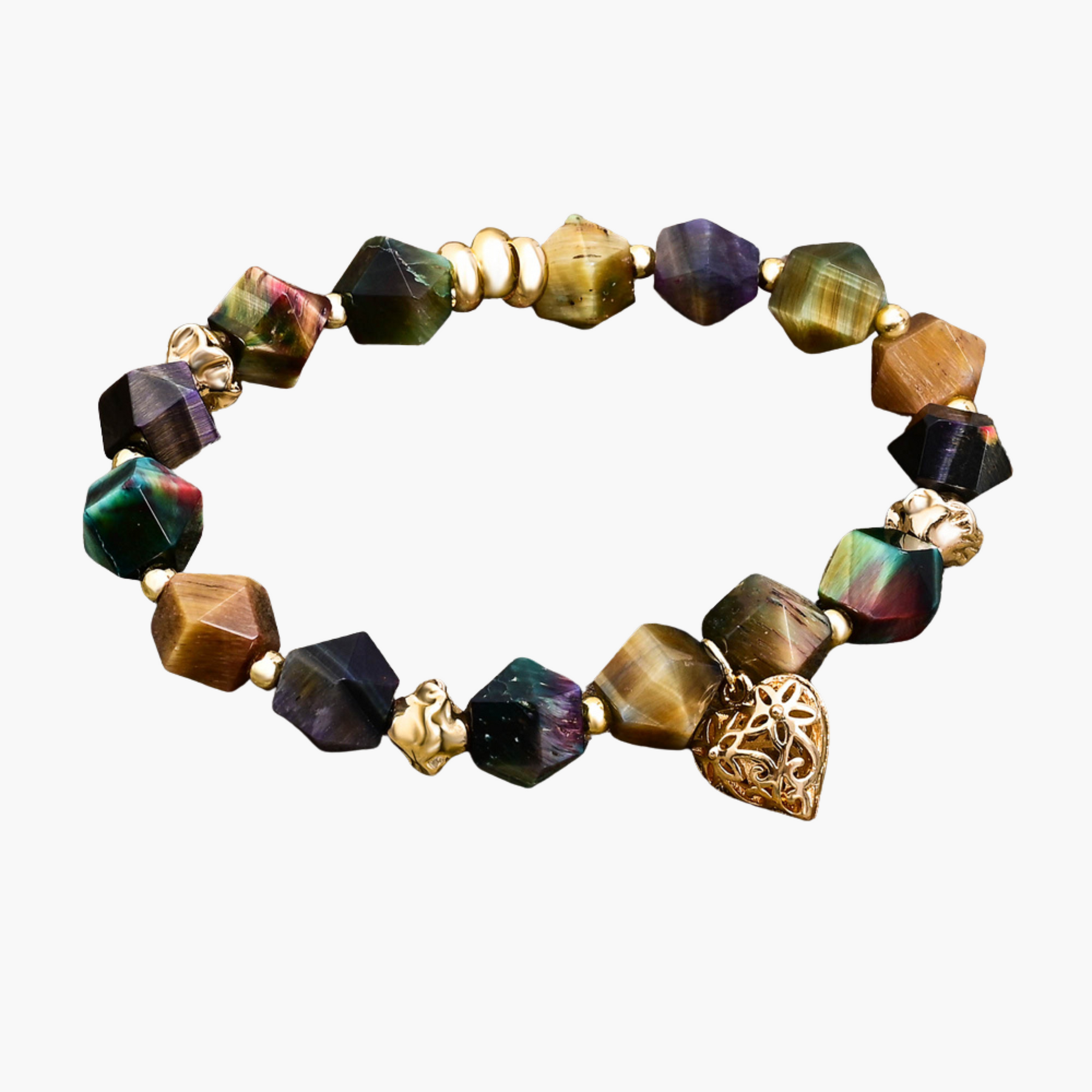 Pulsera de Encanto de Amor de Piedra Lunar