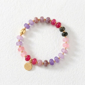 Pulsera Berry Jade Bloom