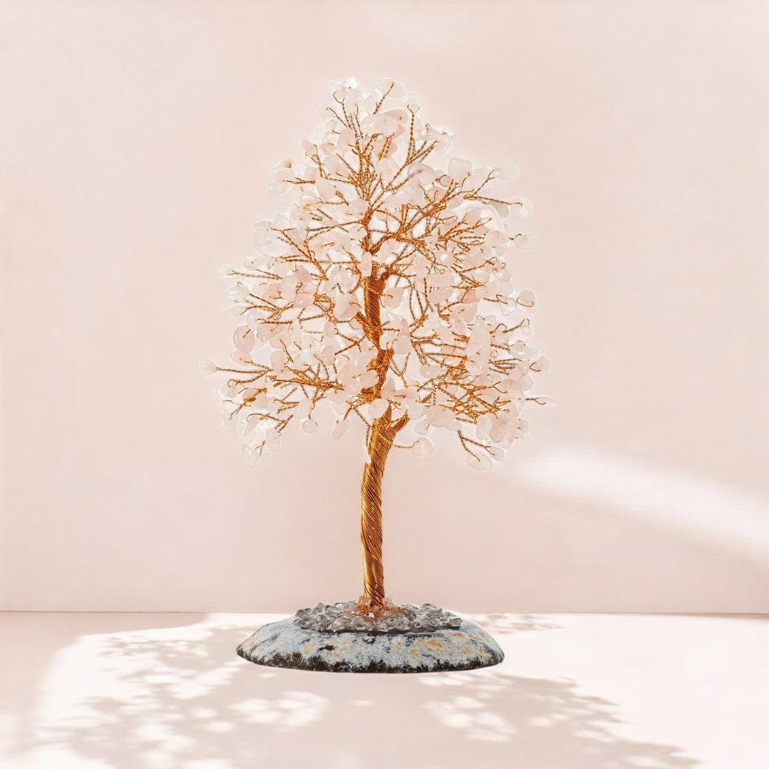 Árbol de la Vida de Cuarzo Rosa