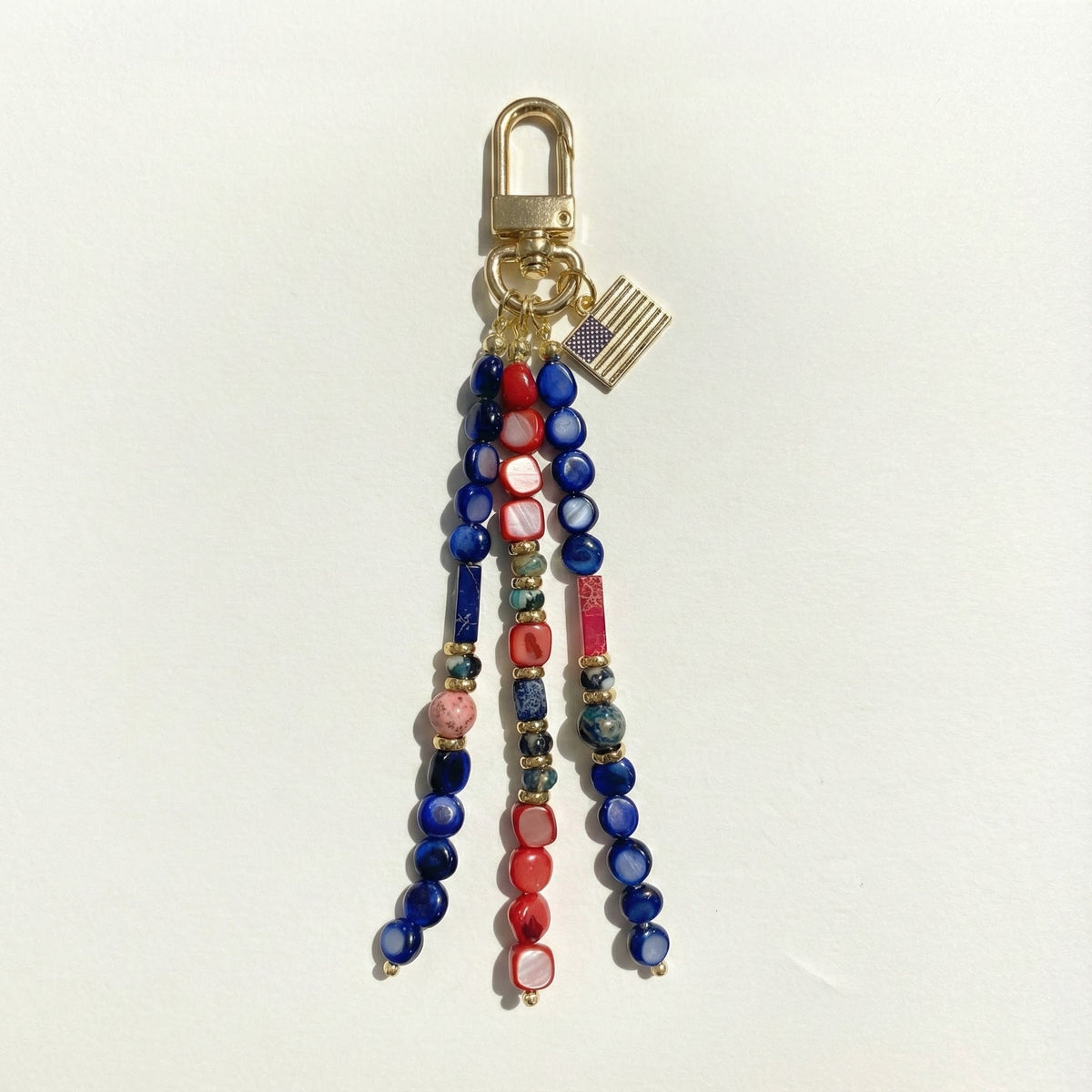Colgante para bolso «Estrellas y franjas» del 250.º aniversario de Estados Unidos