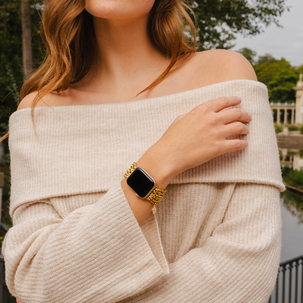 Correa elástica Golden Demure Apple Watch