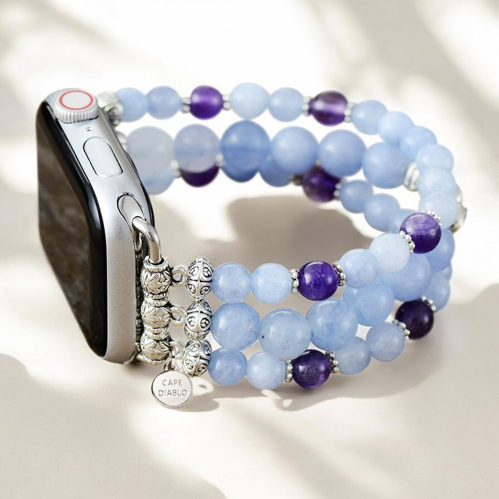 Correa elástica para Apple Watch Love color aguamarina