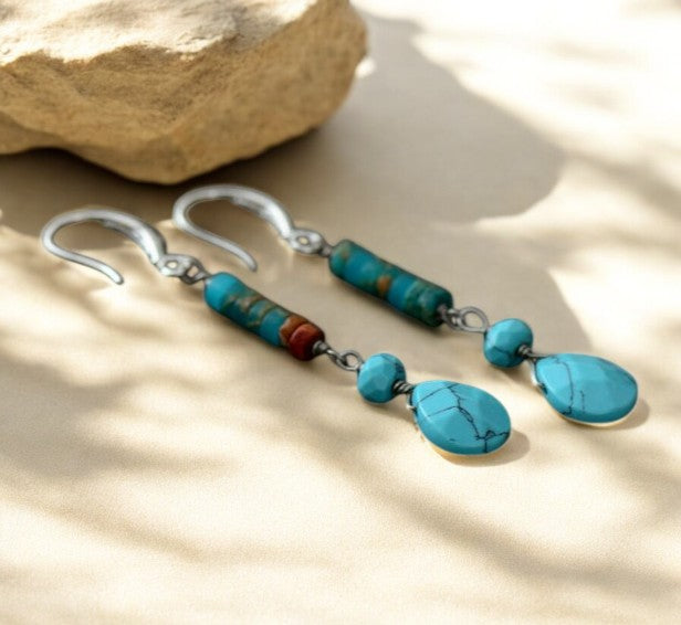 Pendientes Océano Azul