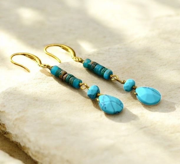 Pendientes Océano Azul