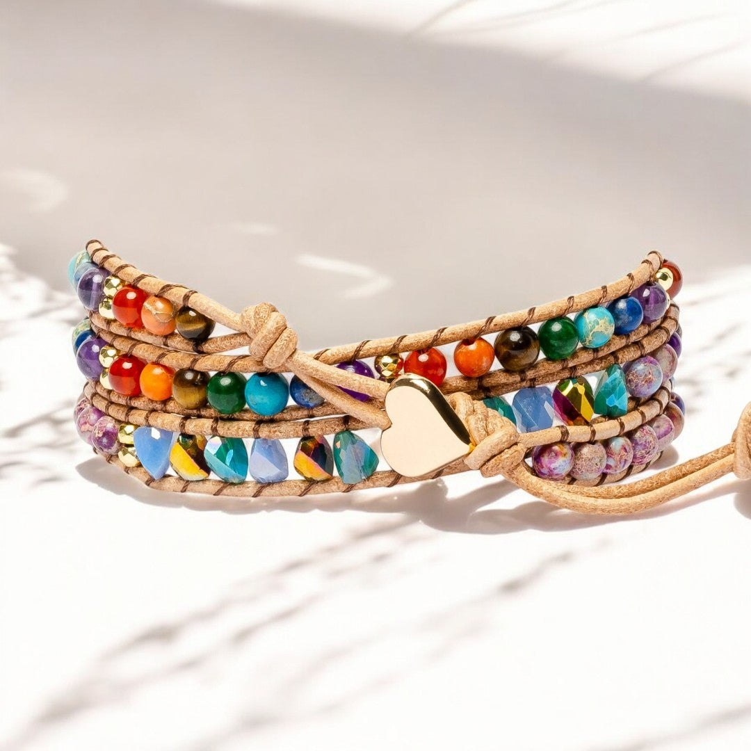 Pulsera envolvente Chakra Love Rainbow