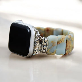 Correa elástica para Apple Watch de jaspe tibetano Earth