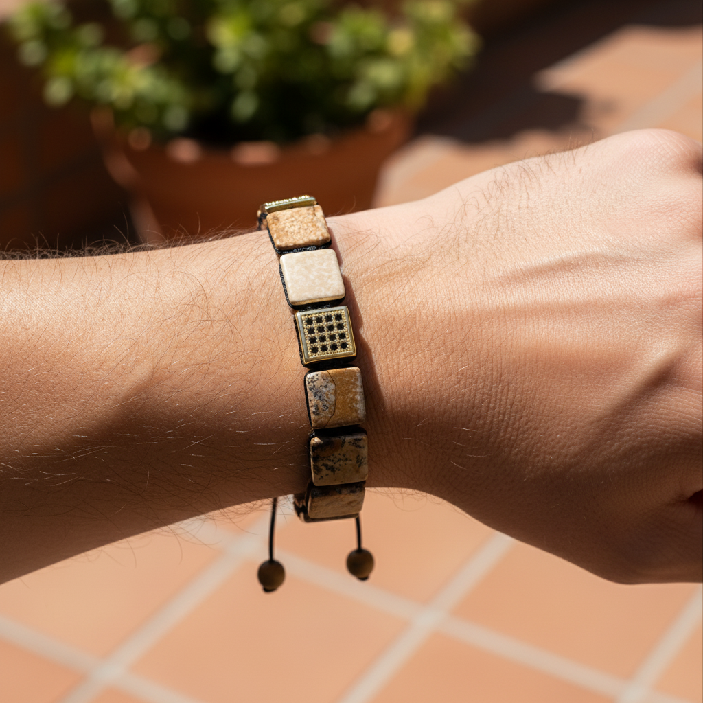 Pulsera de piedra Picture para hombre