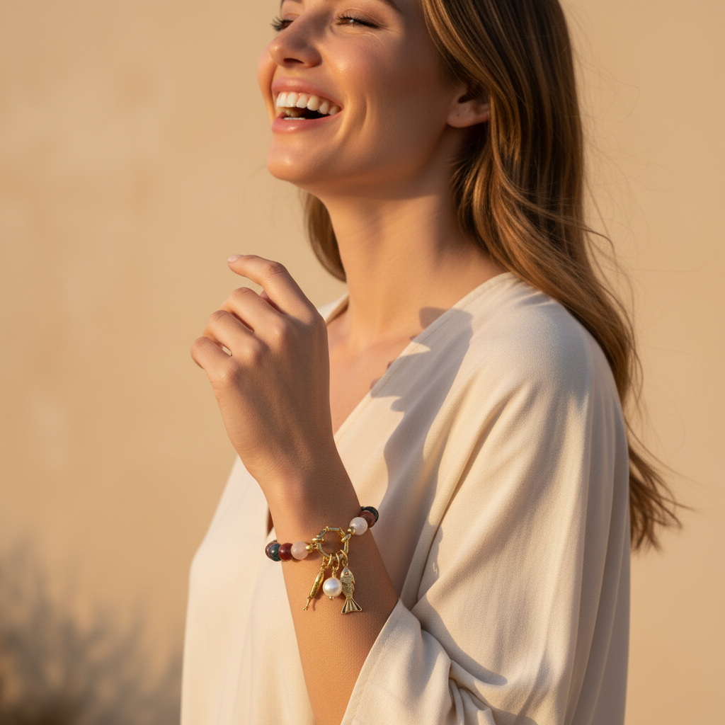 Pulsera de encanto Lapis Voyage