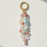 Charm para bolso Armonía de Cuarzo Rosa
