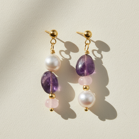 Pendientes Amethyst Glow