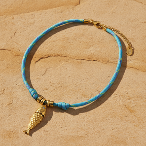 Collar con amuleto de pez Viaje Oceánico