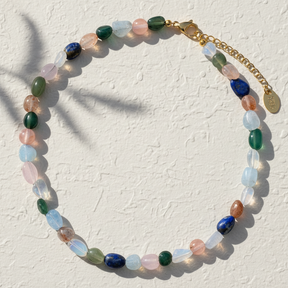 Collar de piedra brillo místico