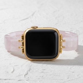 Correa elástica de cuarzo color rubor para Apple Watch