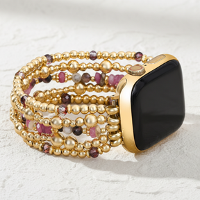 Correa elástica Apple Watch en tono rubor florido