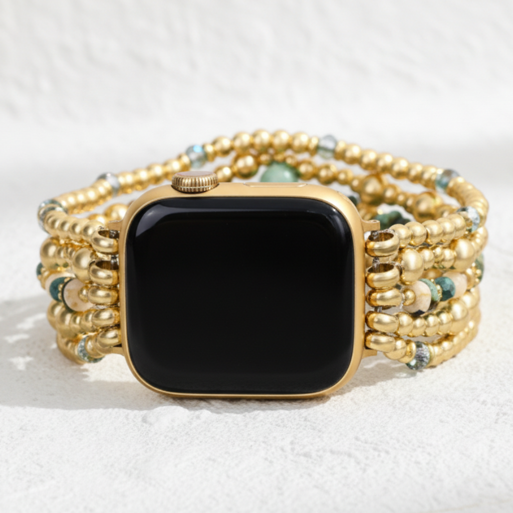 Correa elástica Oasis Dorado para Apple Watch