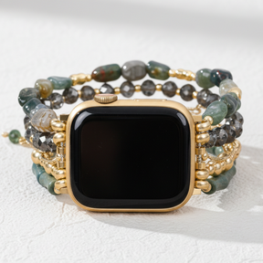 Correa elástica verde dorado para Apple Watch