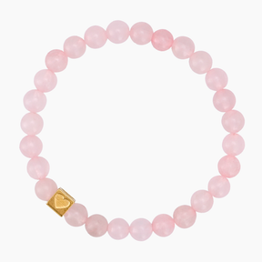Pulsera de Cuentas de Amor Doradas para San Valentín
