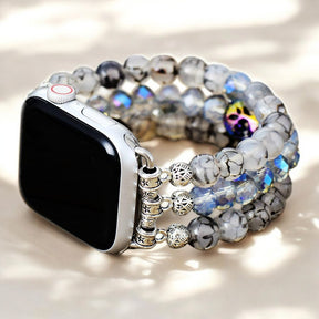 Correa elástica Apple Watch con cristal de labradorita