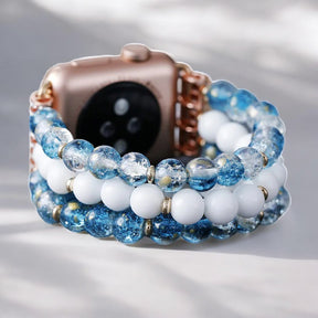 Correa de reloj elástica Crystal Jade Frost