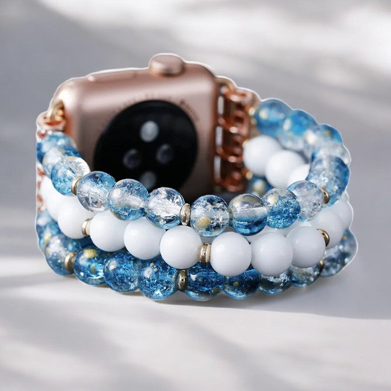 Correa de reloj elástica Crystal Jade Frost