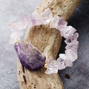 Brazalete elástico Amethyst Haze Boho