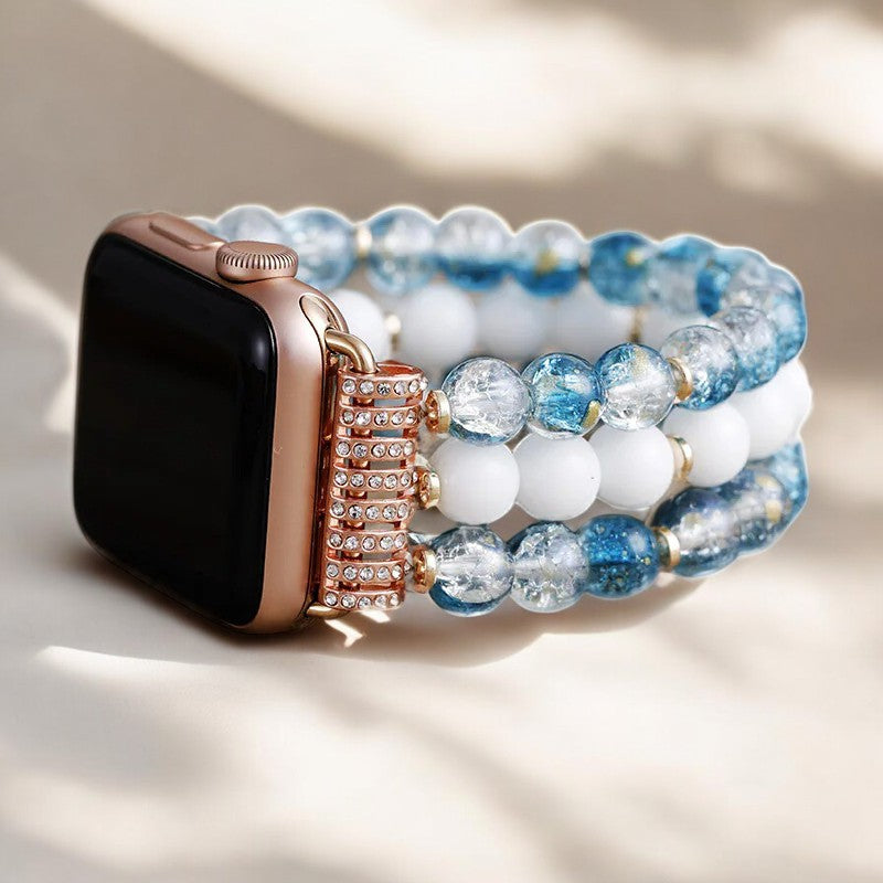 Correa de reloj elástica Crystal Jade Frost