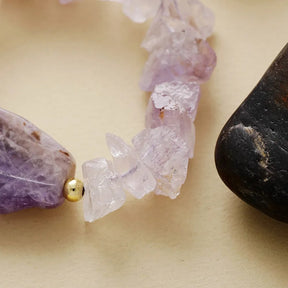 Brazalete elástico Amethyst Haze Boho