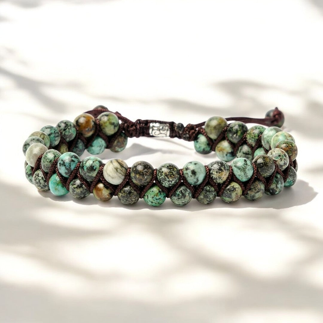 Pulsera de Turquesa Africana para Hombre