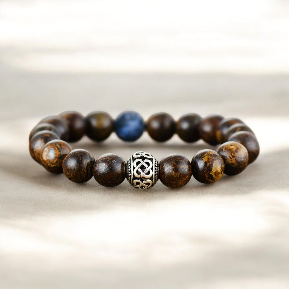 Pulsera tibetana de bronzita para hombre