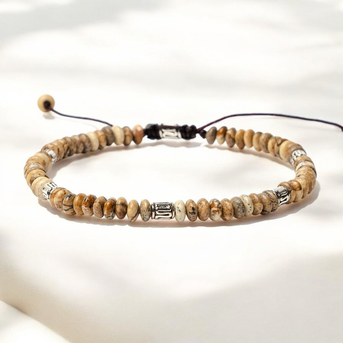 Pulsera de Jaspe Tibetano para Hombre