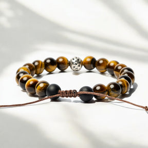 Pulsera tibetana de ojo de tigre para hombre