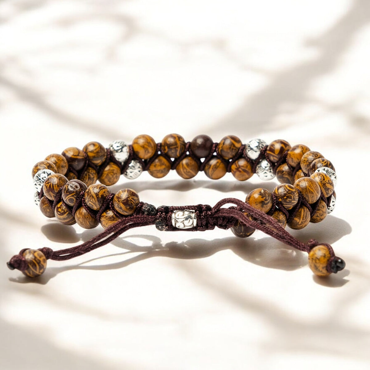 Pulsera Vintage de Jasper para Hombre