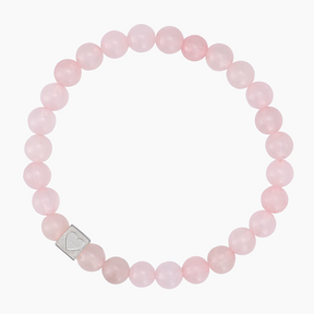 Pulsera de Cuentas de Amor Plateadas para San Valentín
