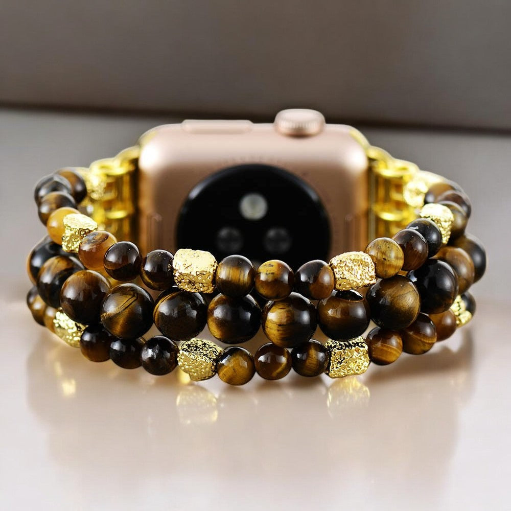 Correa Tiger Eye Gleam Stretch Apple Watch