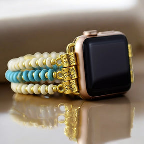 Correa elástica de Howlita turquesa para Apple Watch