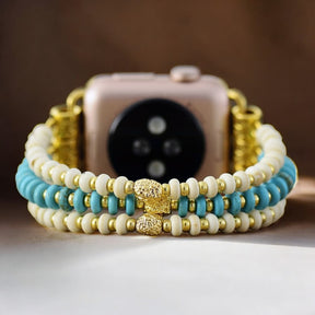 Correa elástica de Howlita turquesa para Apple Watch