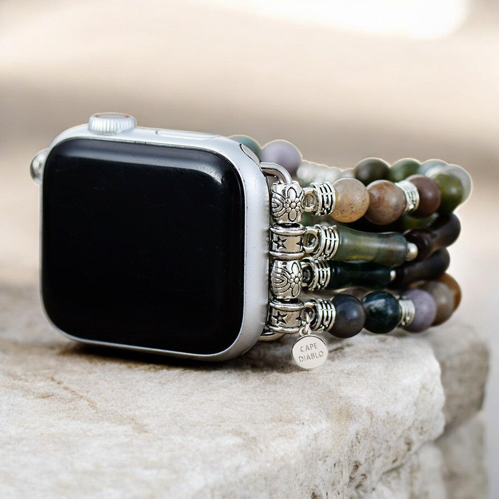 Correa elástica para Apple Watch de ágata vintage