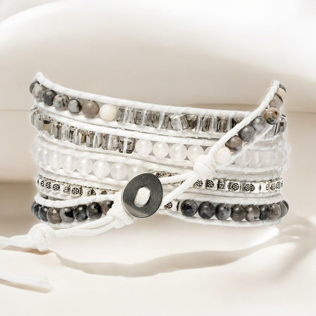 Correa de Labradorita Blanca para Apple Watch