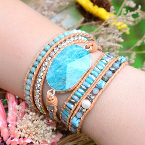 Amazonite Heaven on Earth Wrap Bracelet - Cape Diablo