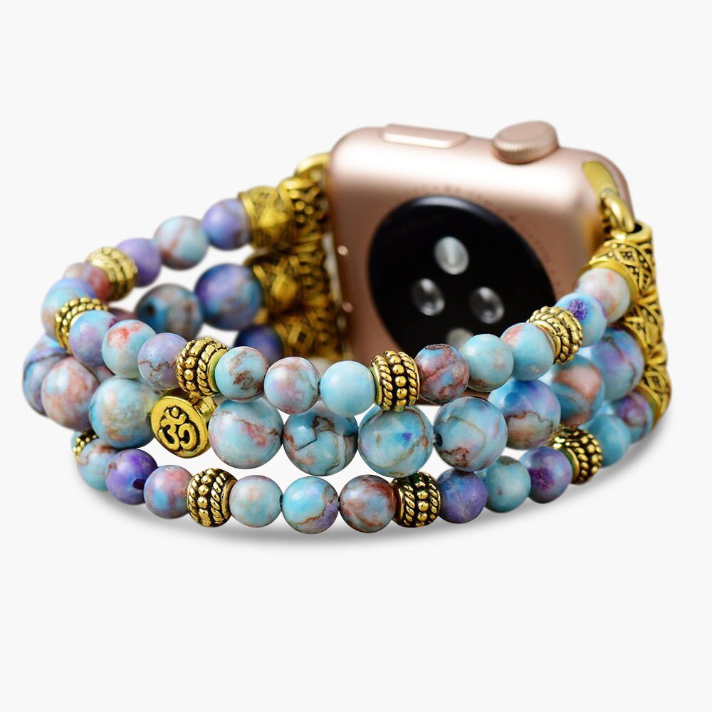 Peaceful Jasper Stretch Apple Watch Strap - Cape Diablo